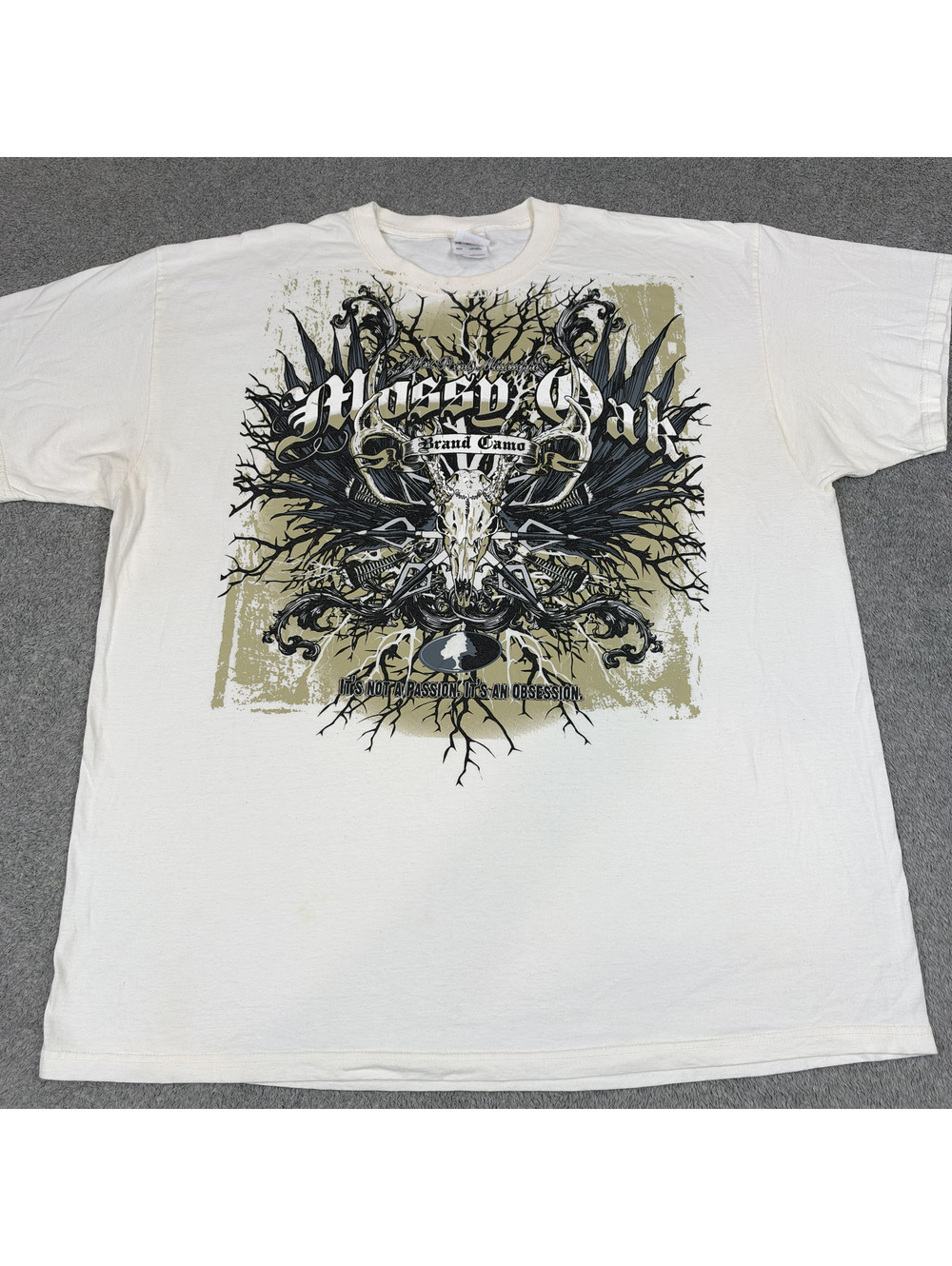 Mossy Oak Grand Camo graphic T shirt white 2XL